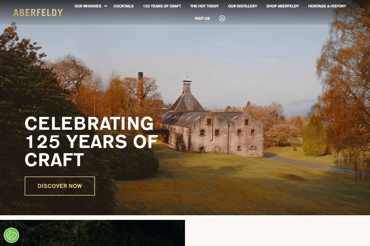 Aberfeldy Distillery official website