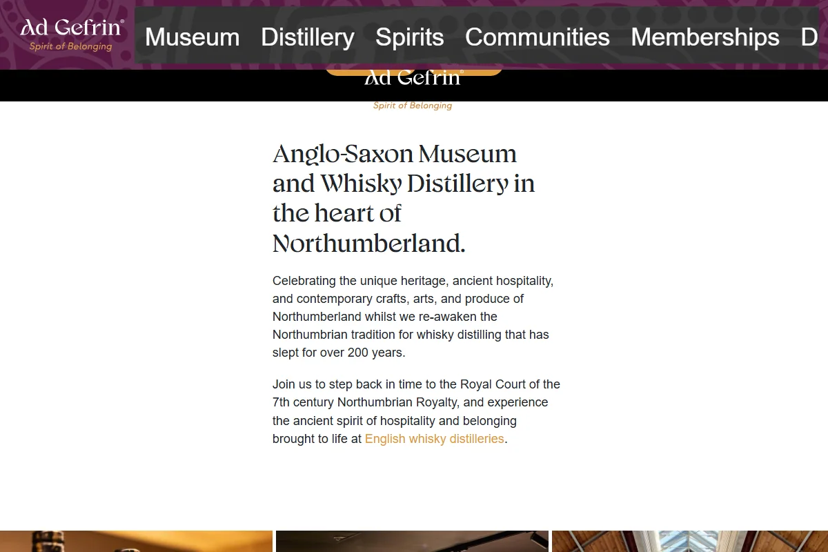Ad Gefrin Distillery official website