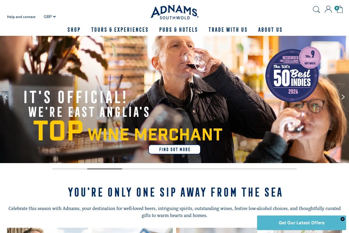 Adnams Copper House Distillery official website