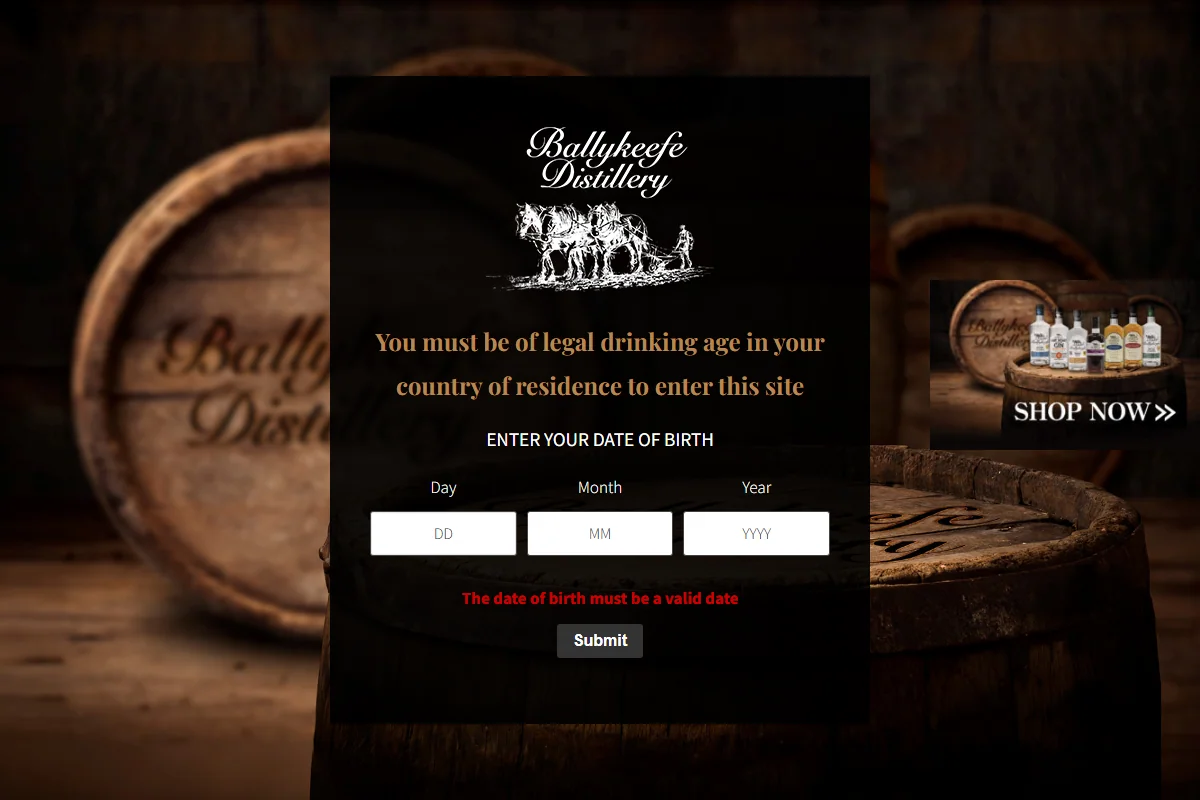 Ballykeefe Distillery official website