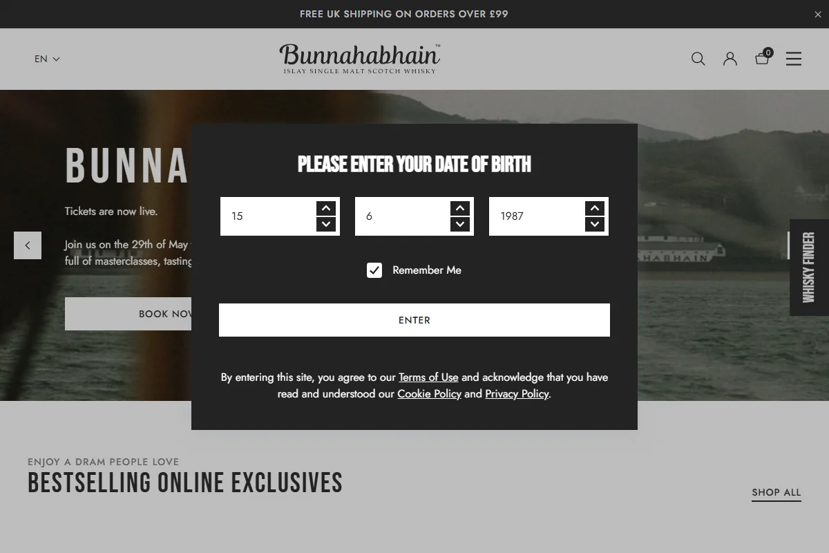 Bunnahabhain Distillery official website