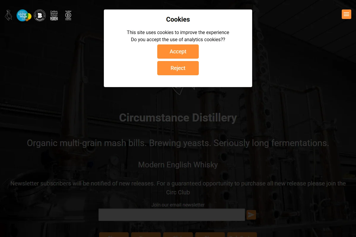 Circumstance Distillery official website