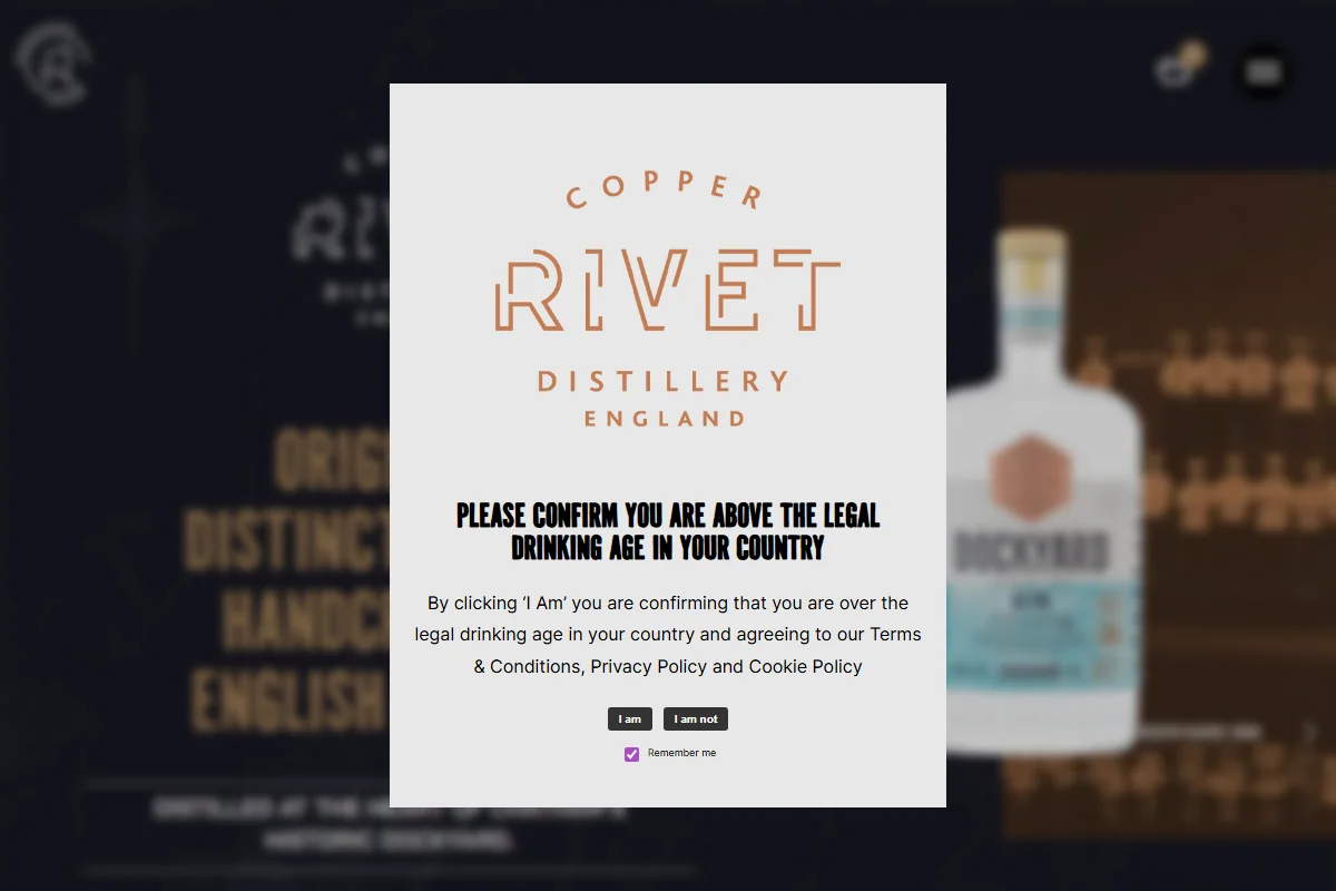 Copper Rivet Distillery official website