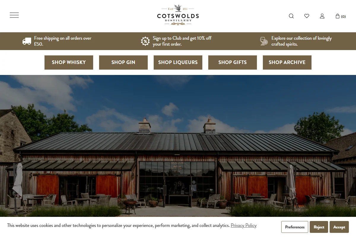 Cotswolds Distillery official website