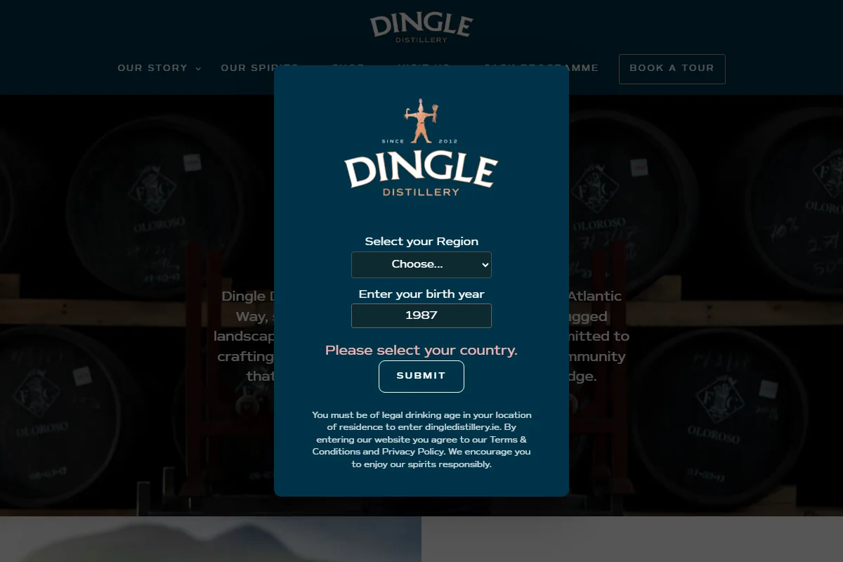Dingle Distillery official website