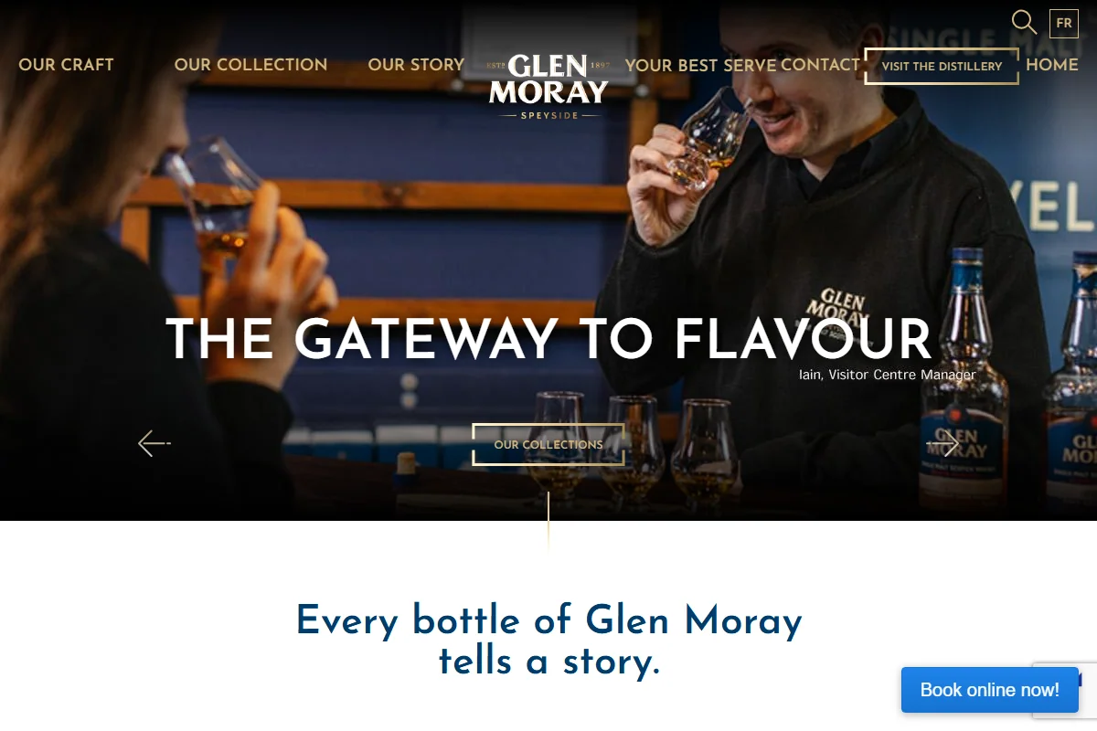 Glen Moray Distillery official website