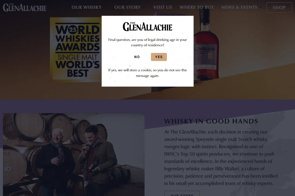 The GlenAllachie Distillery official website