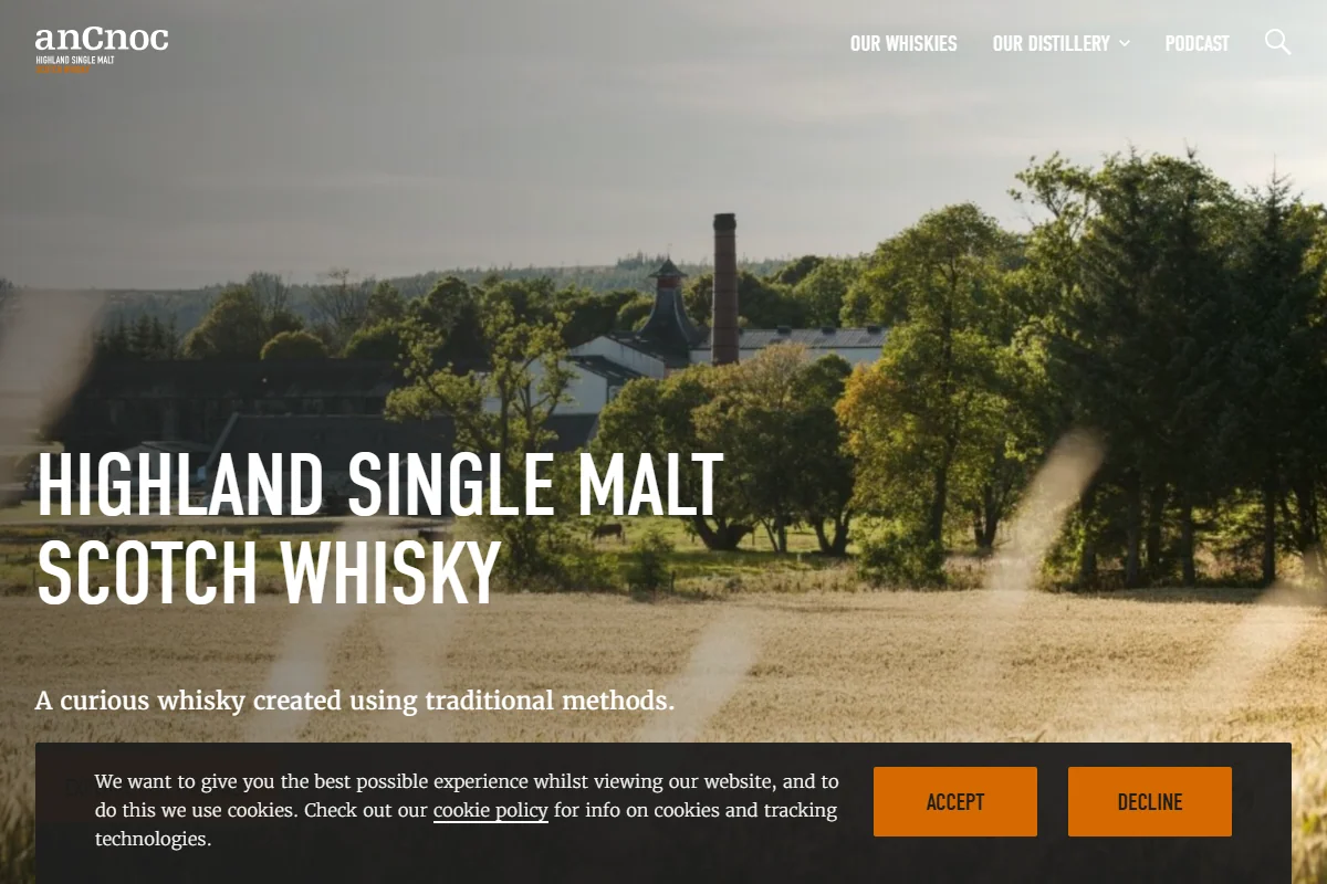 Knockdhu Distillery official website
