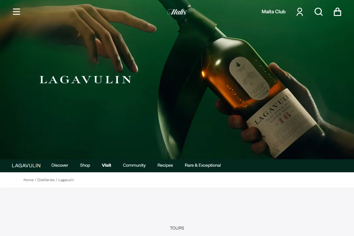 Lagavulin Distillery official website