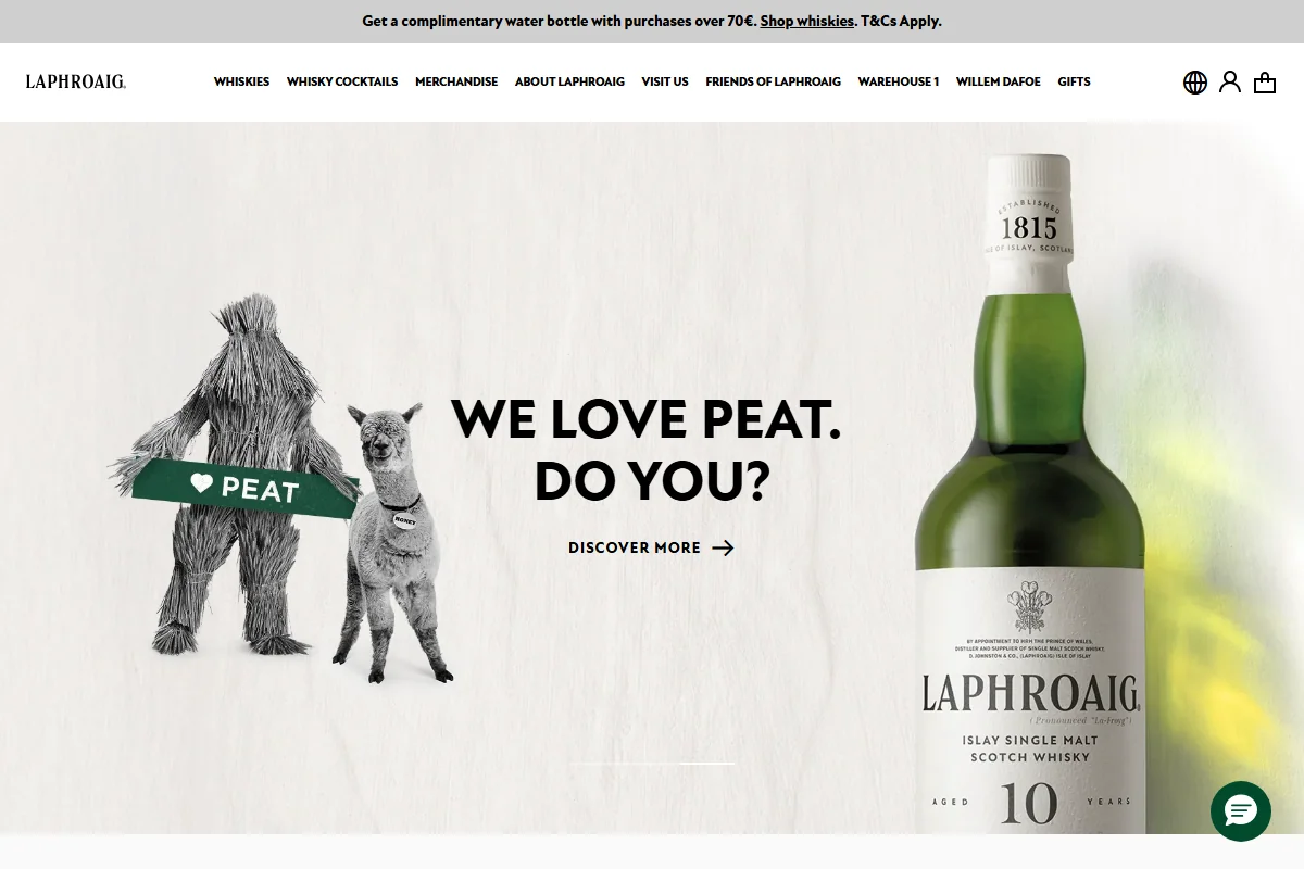 Laphroaig Distillery official website