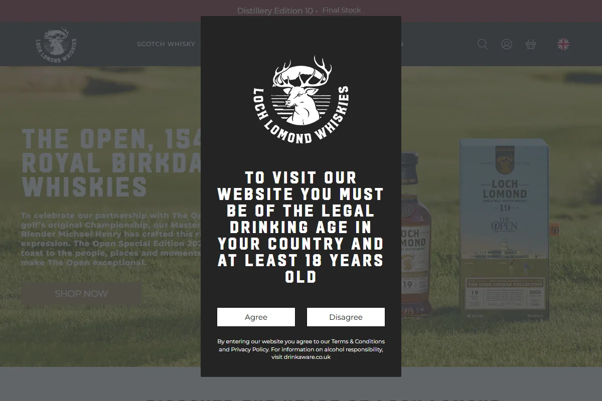 Loch Lomond Distillery official website