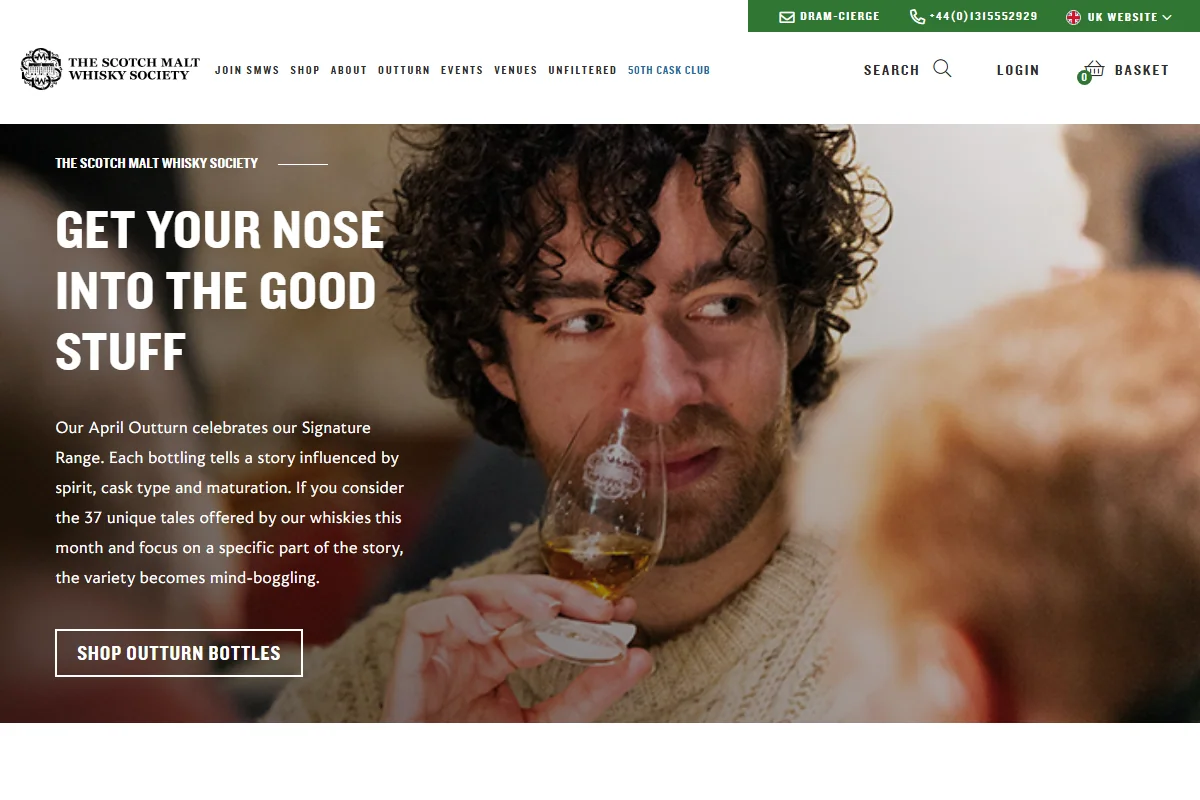 Scotch Malt Whisky Society (The Vaults) official website