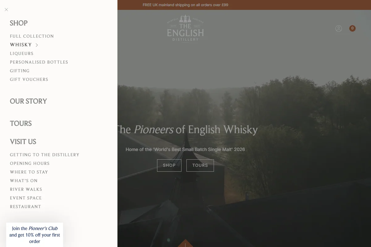St George's Distillery (The English Whisky Co.) official website