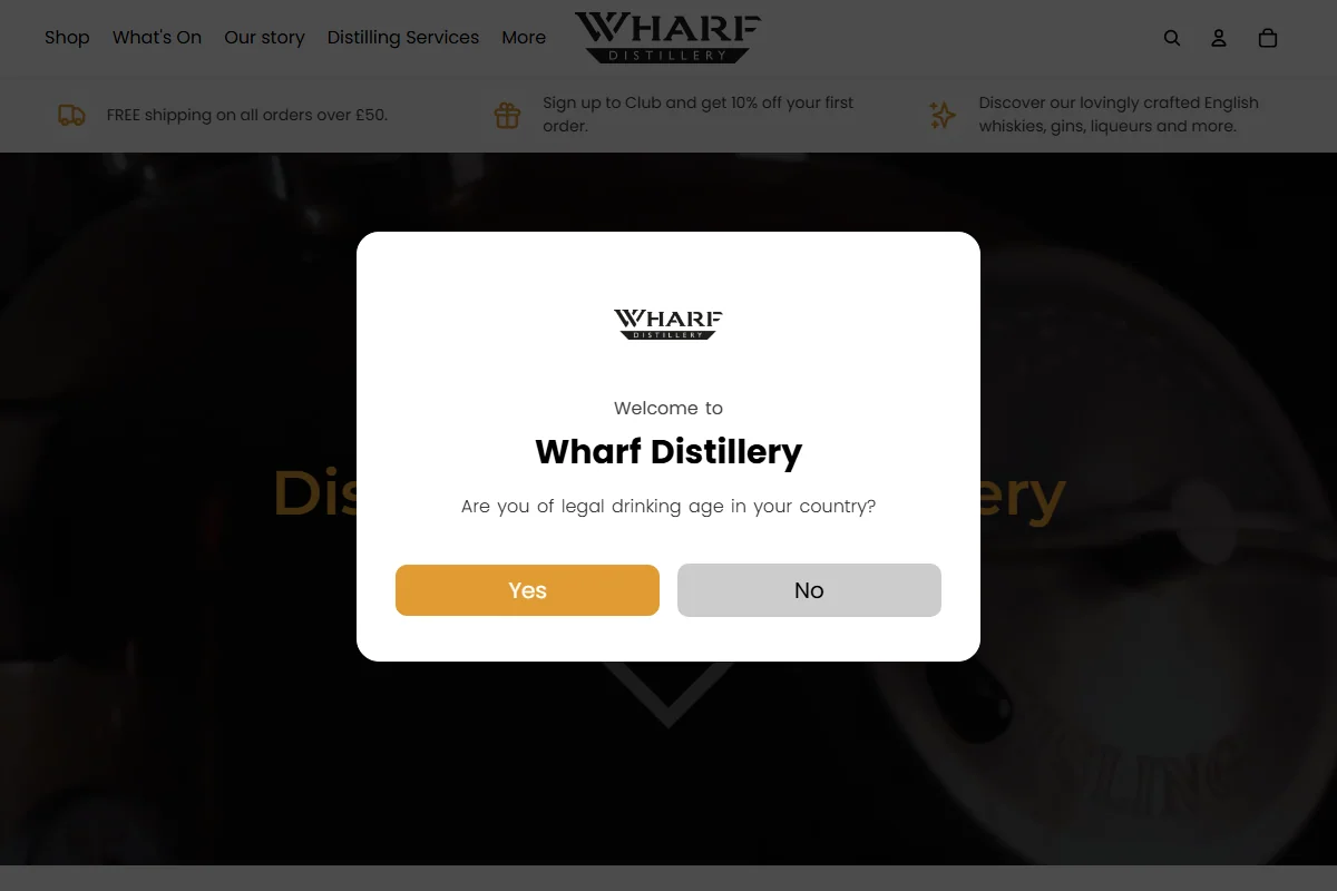 Wharf Distillery official website